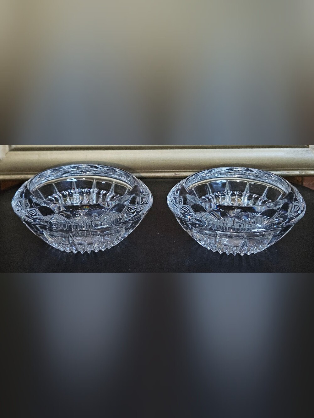 Vintage Princess House 24% Lead Crystal 3-Way Candle Holder Pattern 845